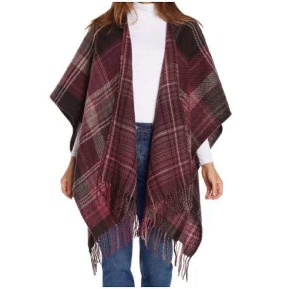 Woolrich Cozy Blanket Wrap with Fringe Detail - Picture 5 of 5